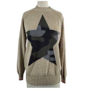 WISPR by Brodie Cotton Silk Blend sweater Camo Star Size Medium